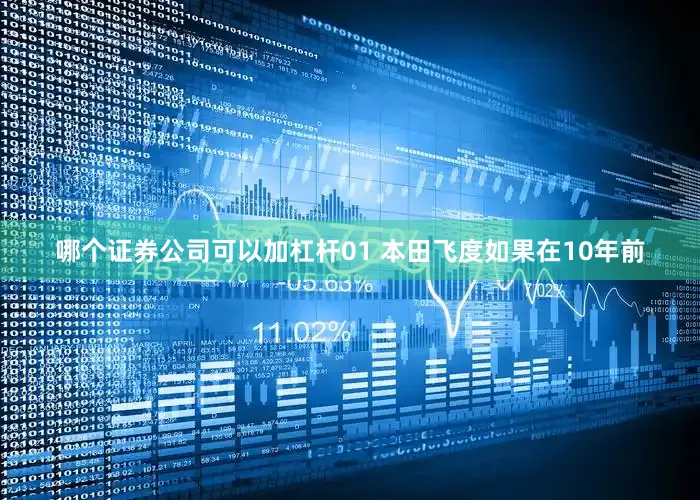 哪个证券公司可以加杠杆01 本田飞度如果在10年前